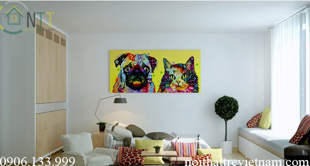 Phòng ngủ All in Once rất hợp lý khi biết phối những vật dụng nội thất đơn giản